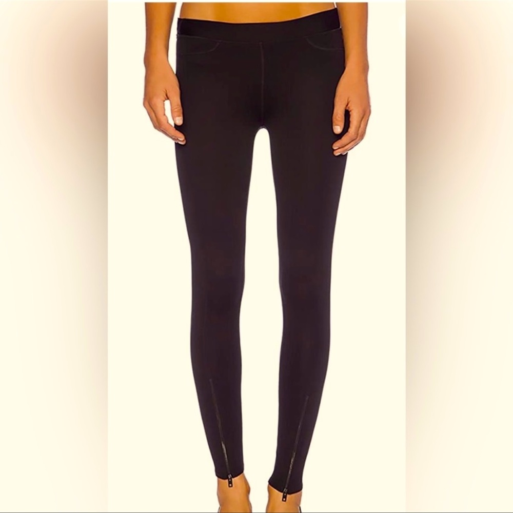 Rag & Bone Active Charcoal Grey Zip Lawson Leggings